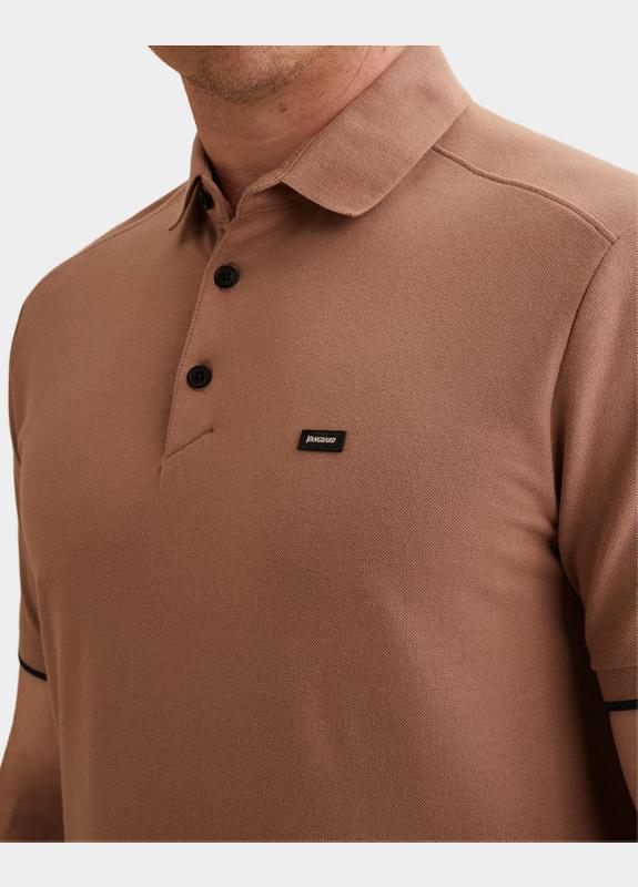 Vanguard Polo korte mouw Bruin Short sleeve polo pique blend VPSS2604850/8202