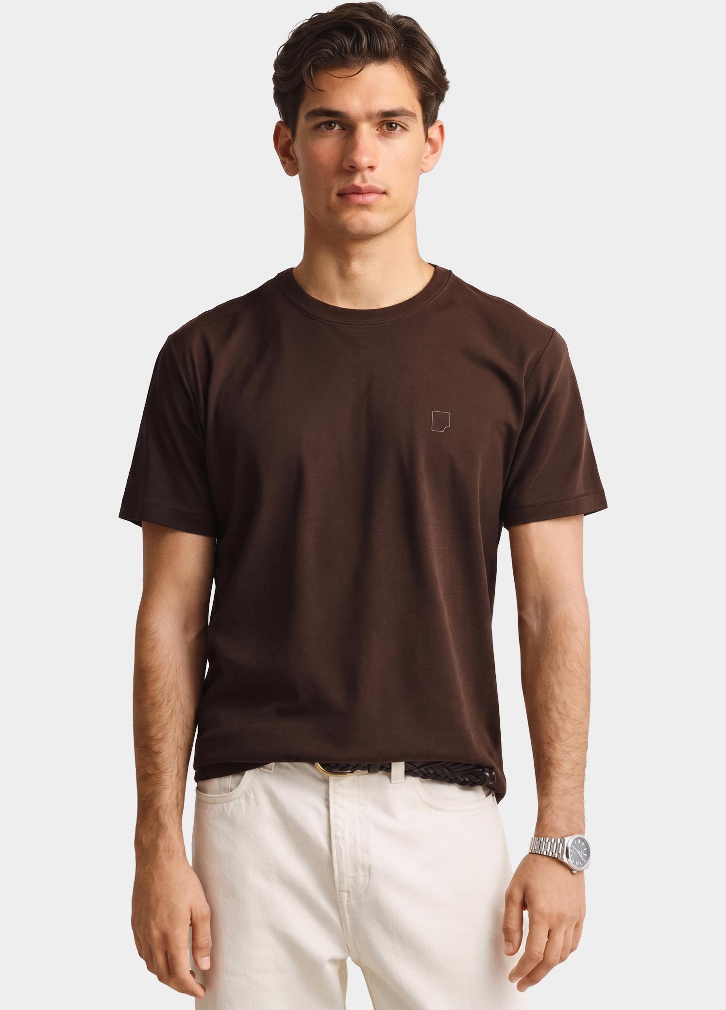 Born With Appetite T-shirt heren Bruin Flemming T-shirt BWA26318FL50/2004