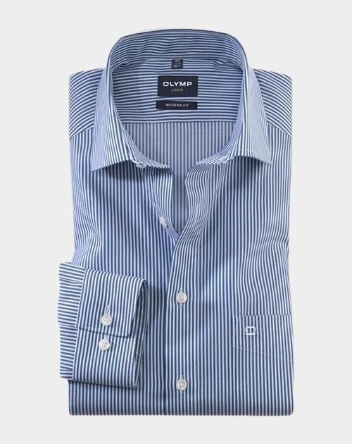 Olymp Business hemd lange mouw Blauw  074669/18