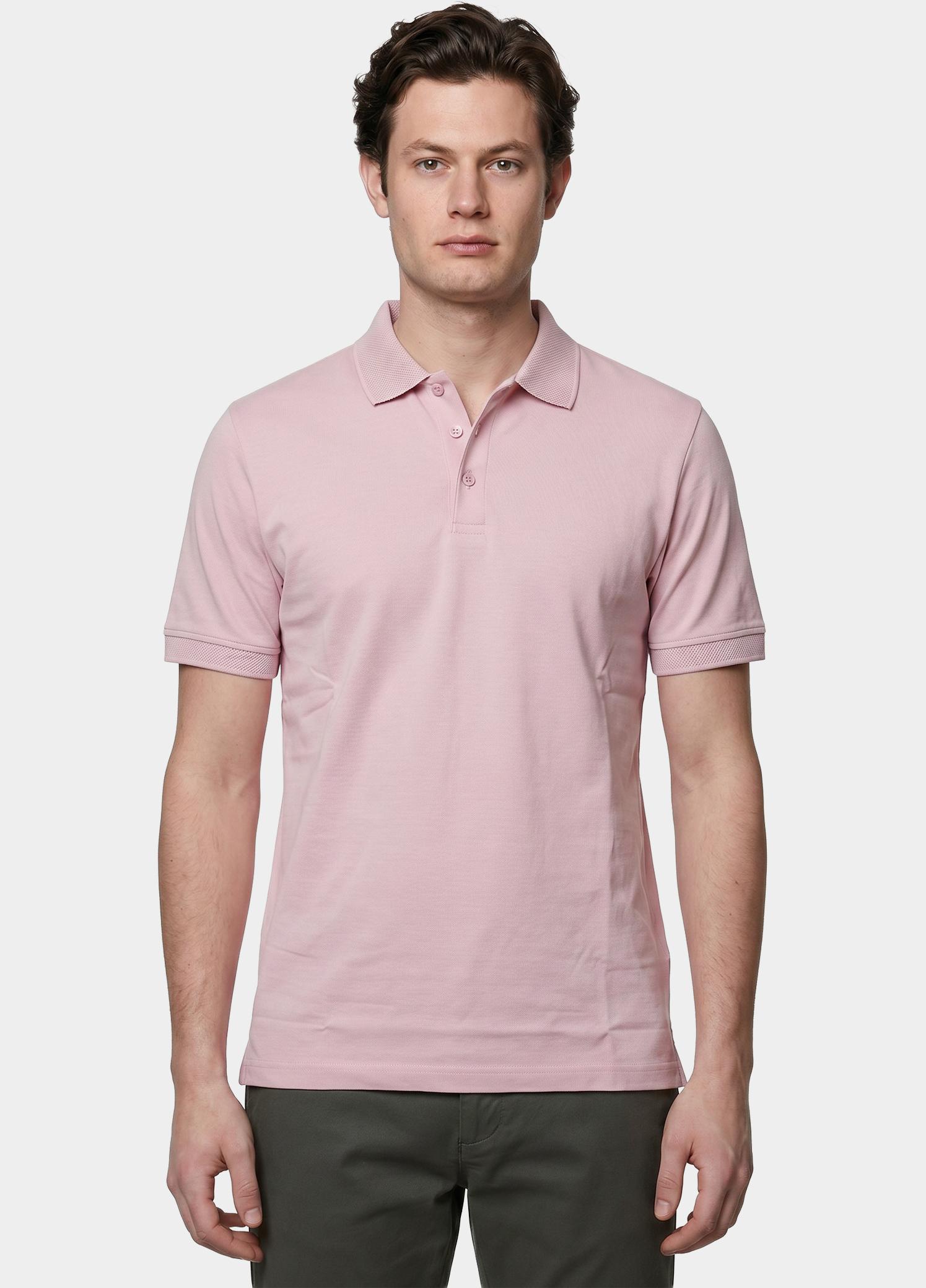 Scotland Blue Polo heren Roze Boris Polo SPE25108BO40SB/738 candy