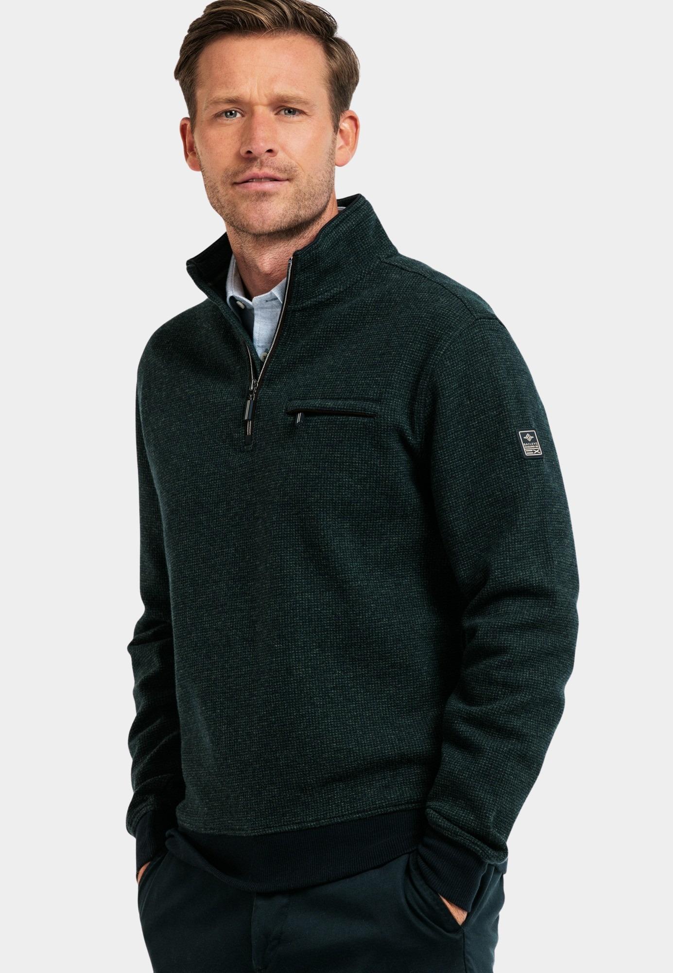Baileys Half Zip Groen Sweatshirt 1/2 Zip 423107/78