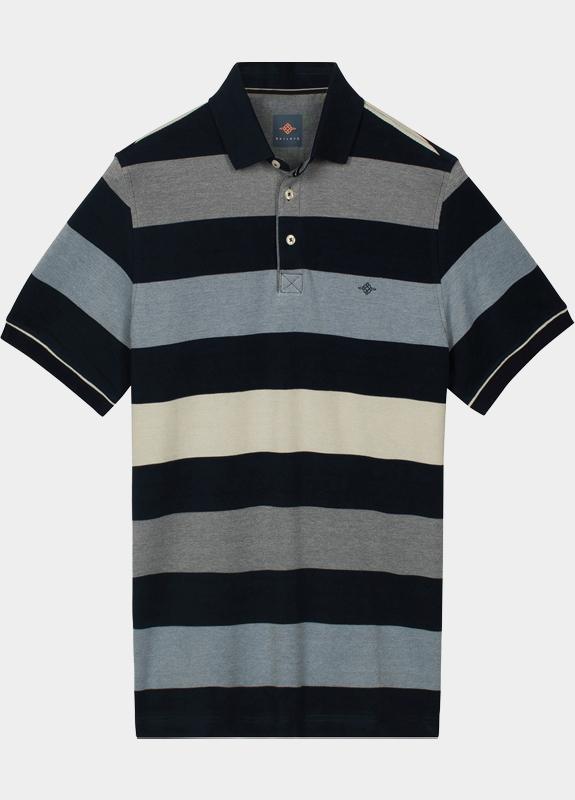 Baileys Polo heren Blauw Poloshirt 2-tone Pique, y/d s 615200/650