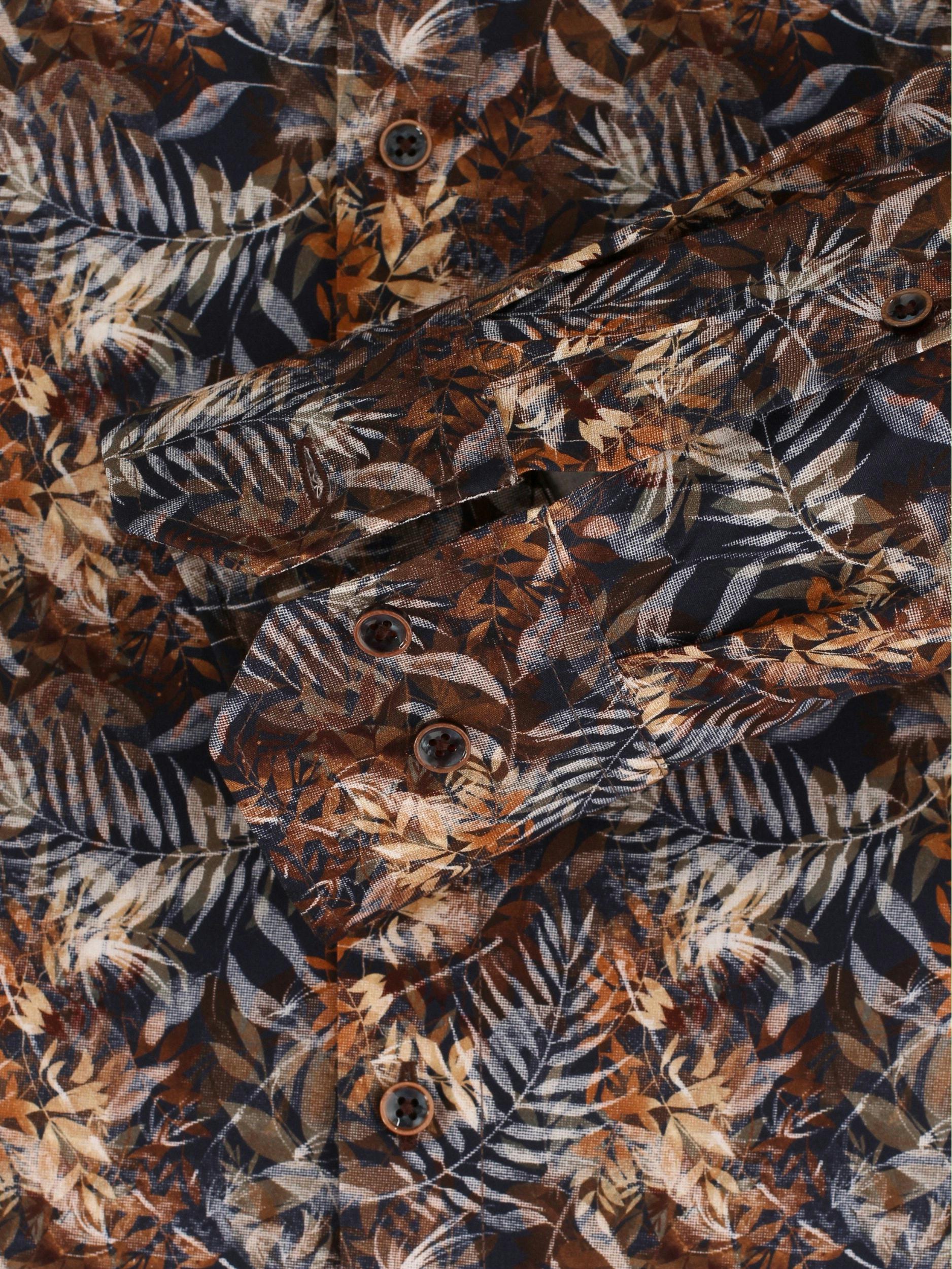 Venti Business hemd lange mouw Bruin U.B.D. Modern Fit 134012100/200