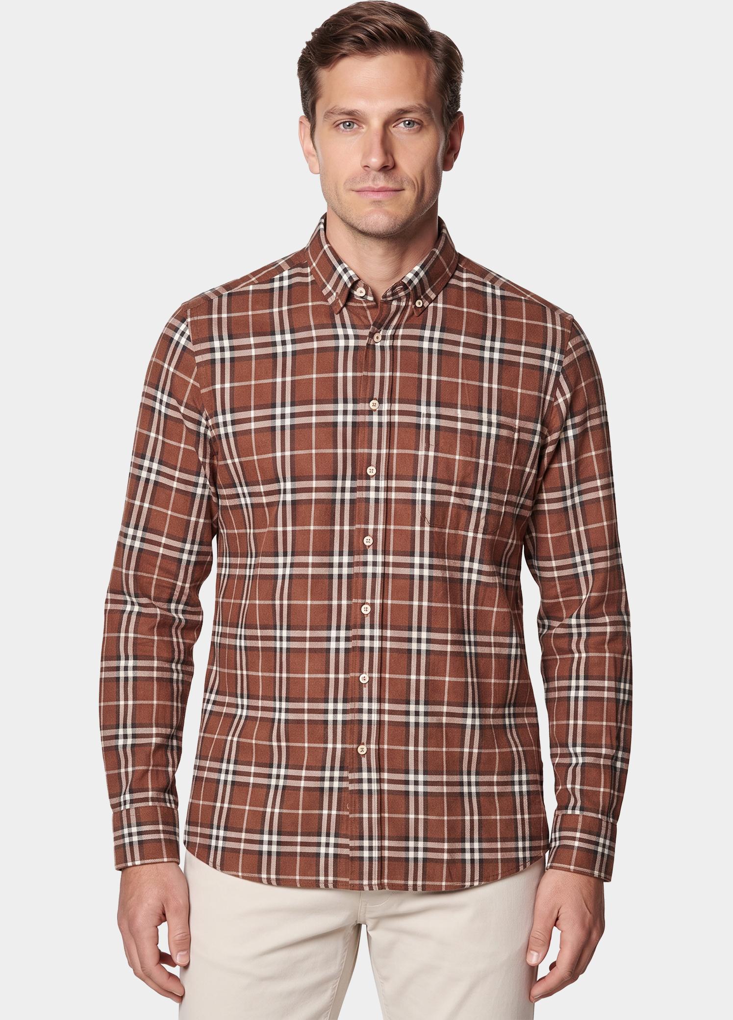 R.B. Boston Overhemd heren Rood Franklin 627670/85