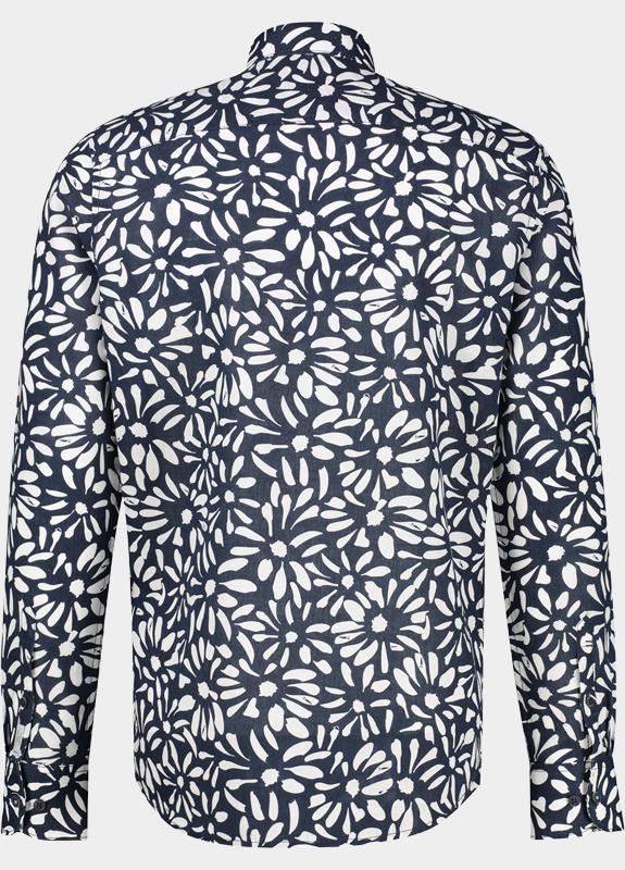 Lerros Casual hemd lange mouw Blauw  2641124/485