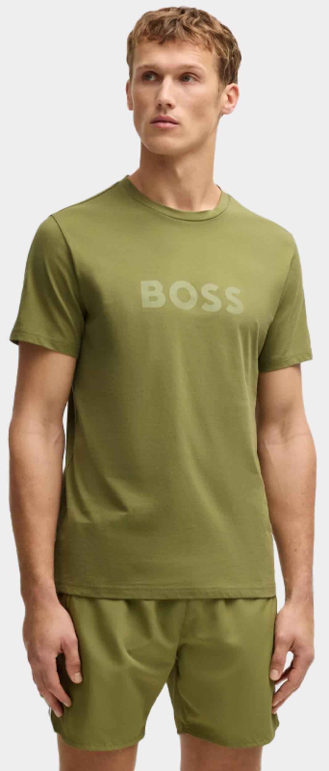 BOSS Black T-shirt korte mouw Groen T-Shirt RN 10249533 01 50491706/311