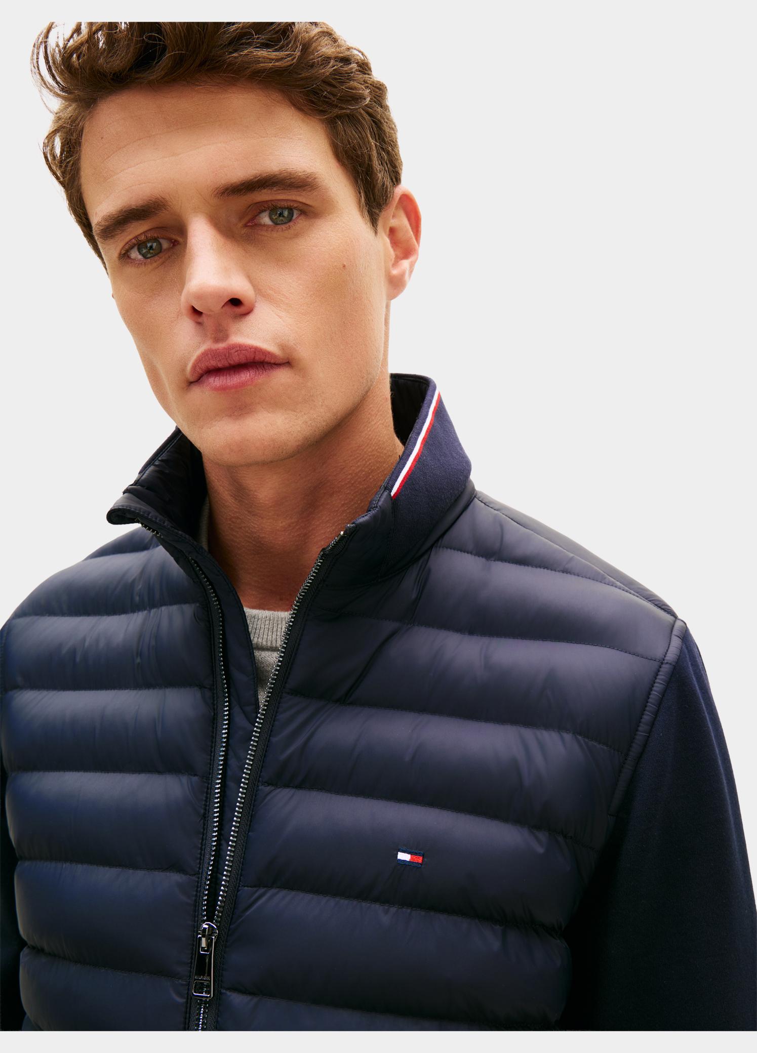 Tommy Hilfiger Tussenjas heren Blauw MIX MEDIA ESS RWB STAND COLLA MW0MW41329/DW5