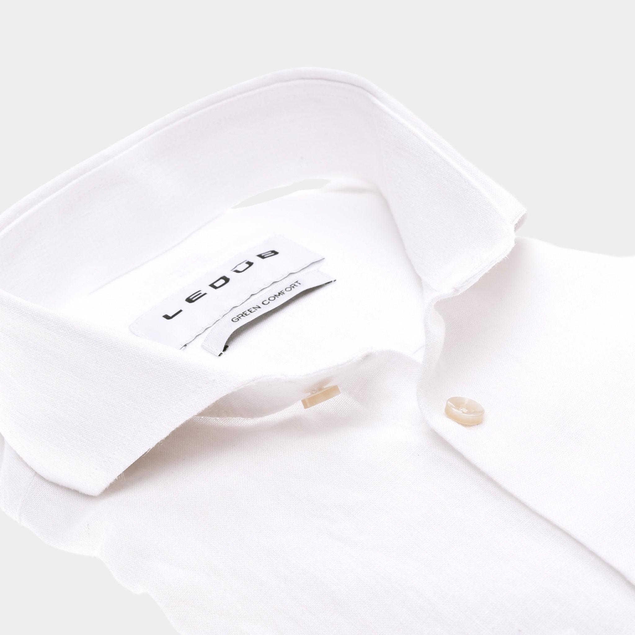 Ledub Business hemd lange mouw Wit  0142970/910-000-000