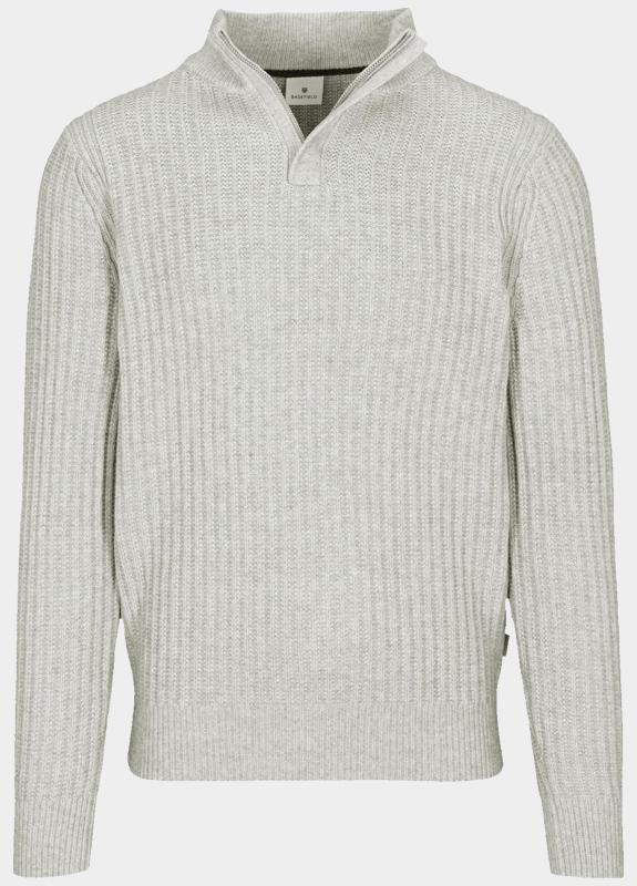 Basefield Pullover Grijs Zip Troyer Pullover 219018526/850
