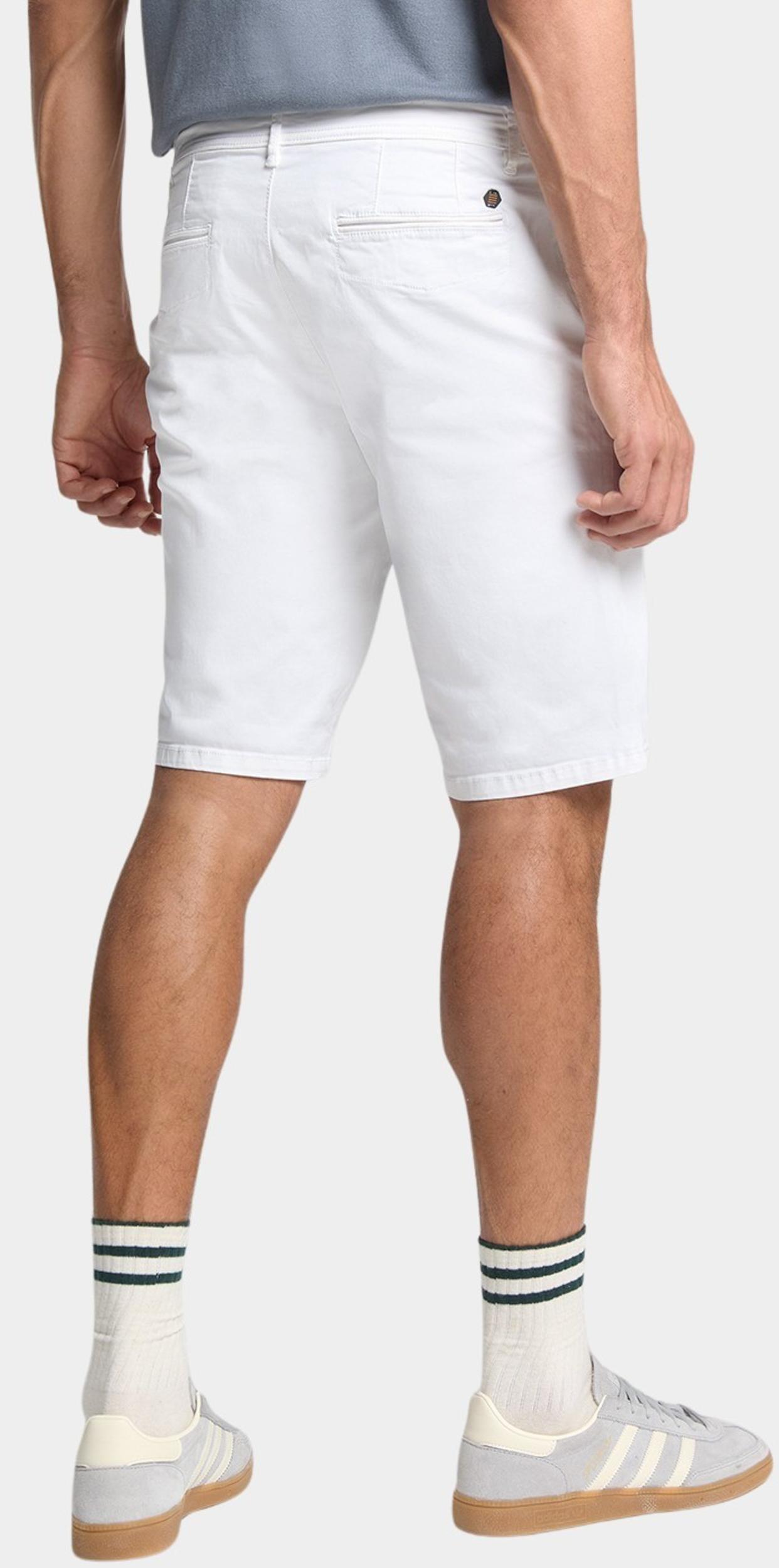 No Excess Korte Broek Wit Short Chino Garment Dyed Twil 288190406/010
