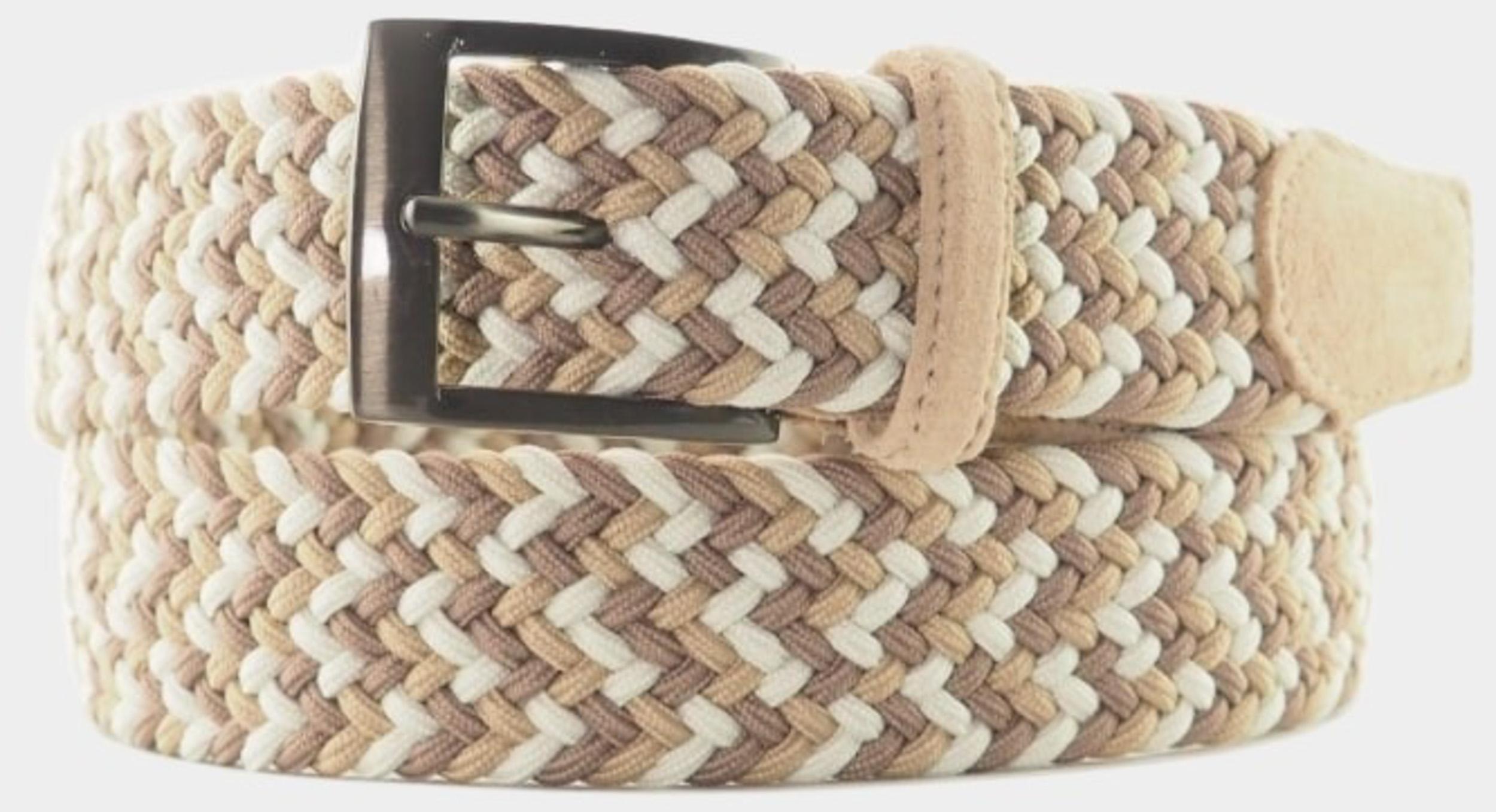 6Road Riem Beige Ceintuur vlecht stretch suede 395050/6062