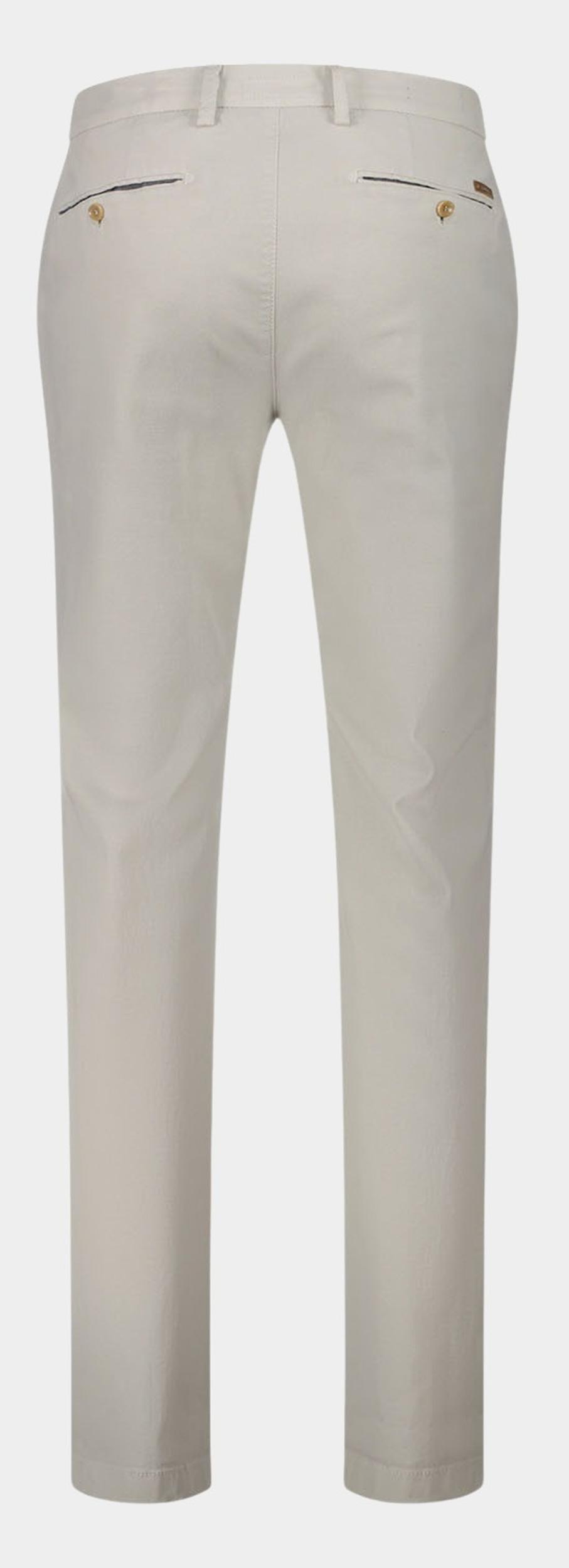 Gardeur Katoenen Broek Beige Hose Flatfront Slim Fit SAVAGE-2 60361/1016