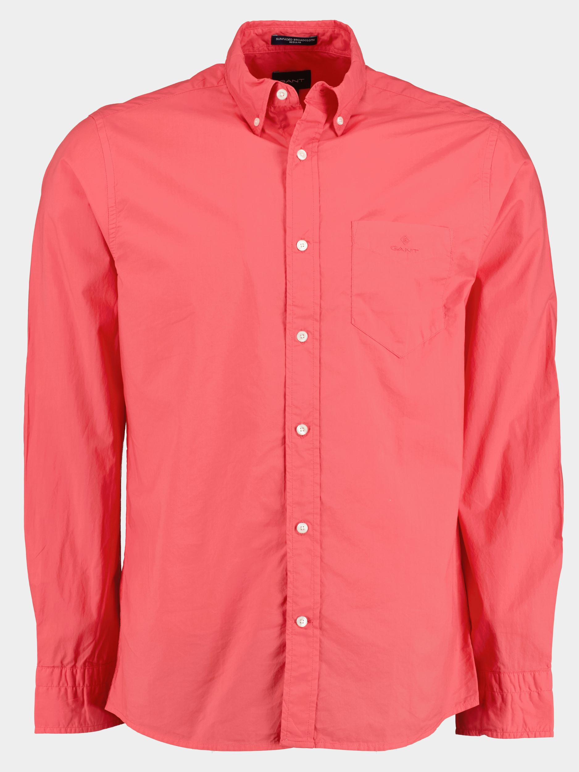 Gant Casual hemd lange mouw Roze D2. Reg UT Sunfaded BD 3042930/652