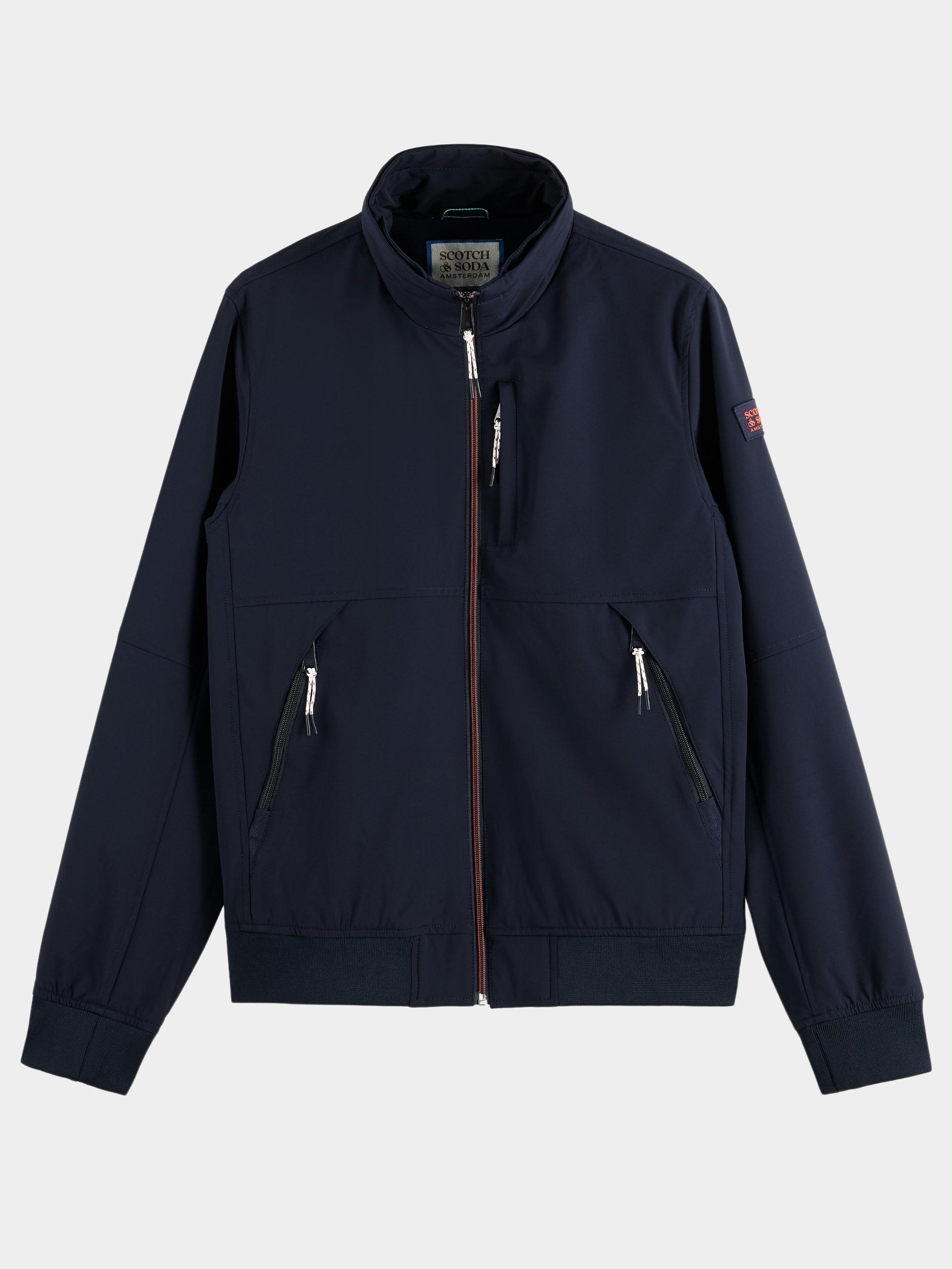 Scotch & Soda Winterjack Blauw Hooded colourblock jacket 169691/0002