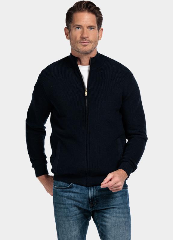 Baileys Vest Blauw Lined Cardigan Zip 522189/60