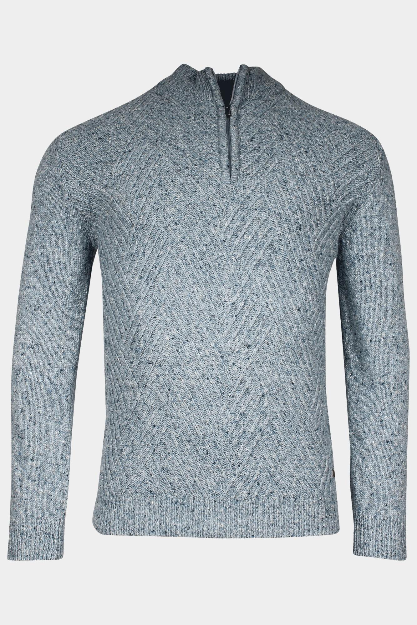 Baileys Half Zip Blauw Pullover 1/2 zip extra Length 428480SL7/627
