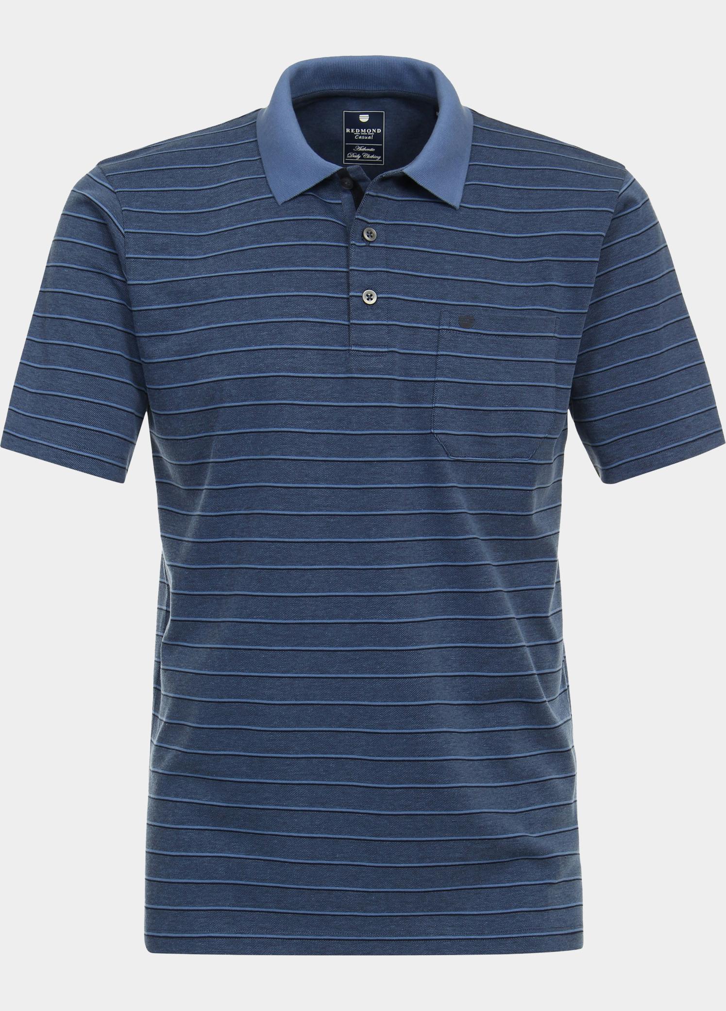 Redmond Polo heren Blauw Polo Shirt wash & wear 241860900/11