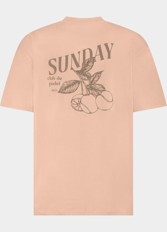Supply & Co. T-shirt korte mouw Oranje Cooper T-shirt With Backprint SCO26118CO05/8003