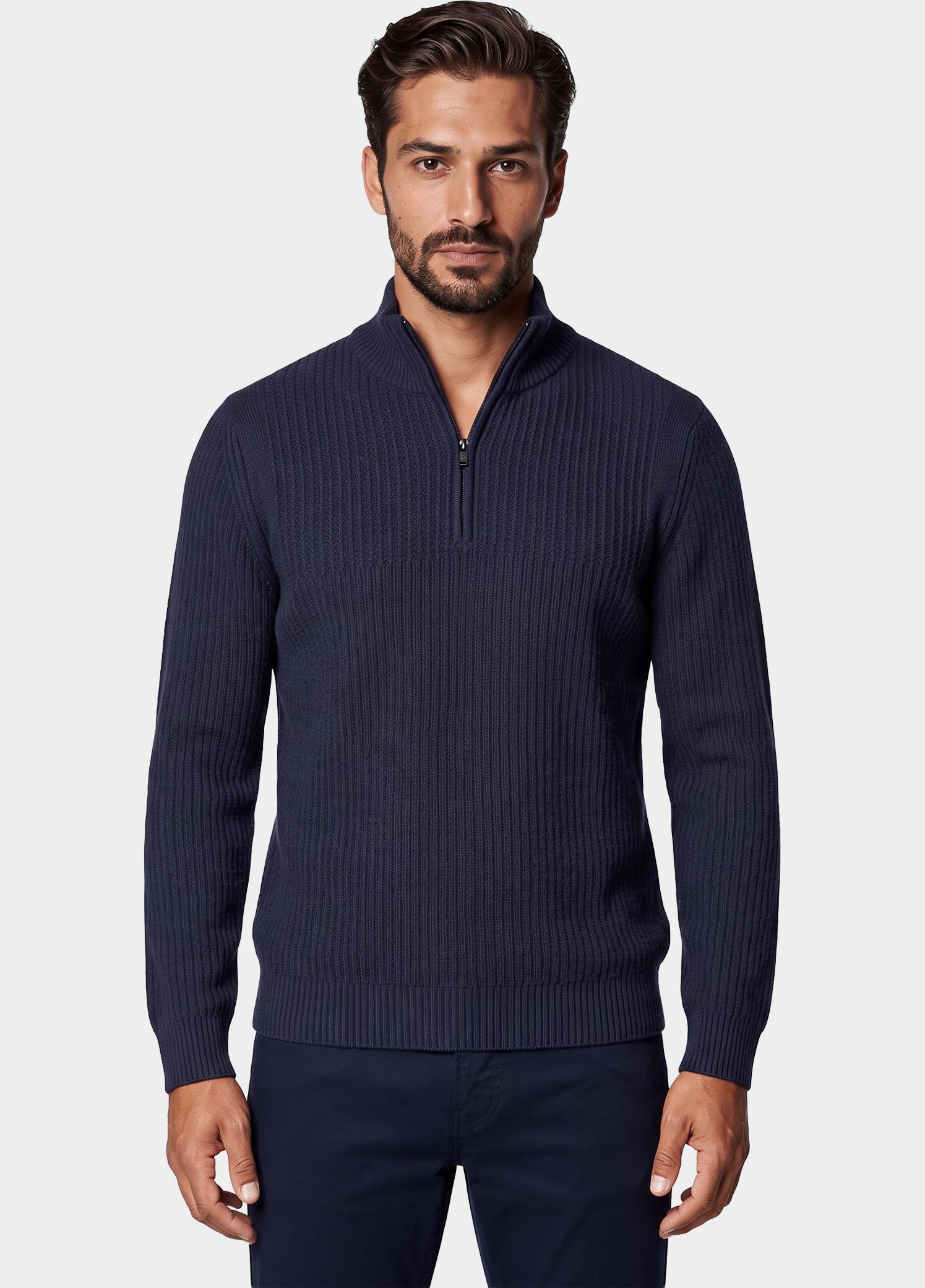 BOSS Orange Pullover heren Blauw Kenter 10283079 01 50571402/404