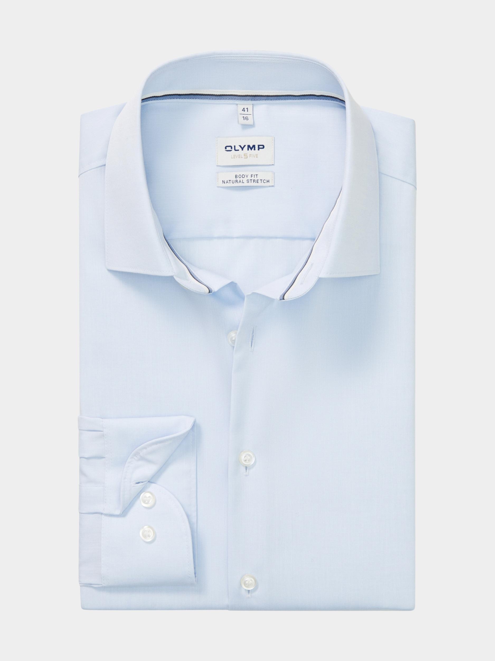 Olymp Business hemd lange mouw Blauw Level 5 219884/10