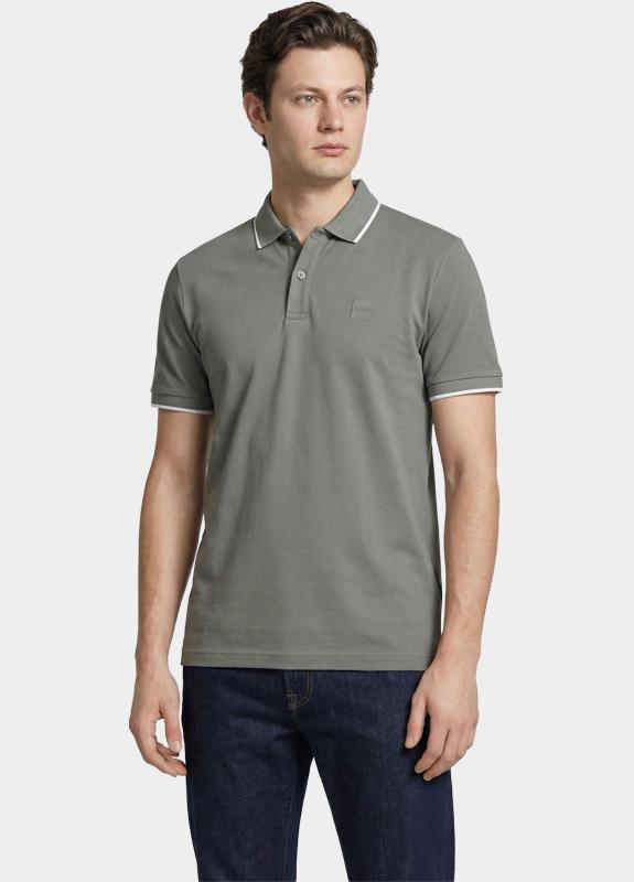 BOSS Orange Polo korte mouw Grijs Passertip 10256683 01 50507699/076