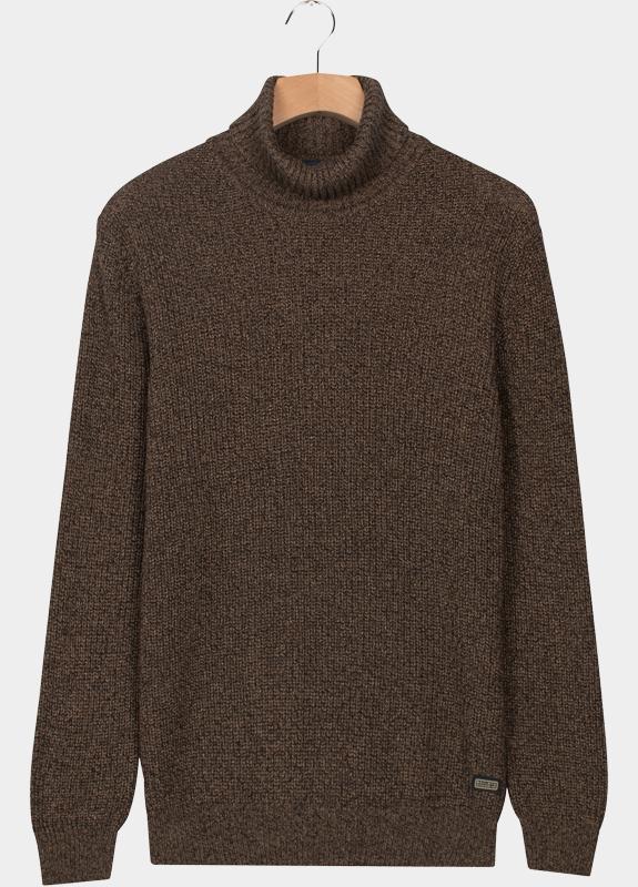 Baileys Coltrui Bruin High Neck Pullover Mouline Ri 528529/865