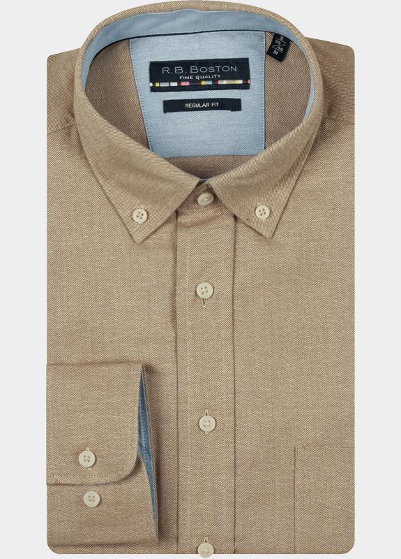 R.B. Boston Casual hemd lange mouw Bruin Franklin LS Button Down 527670/80