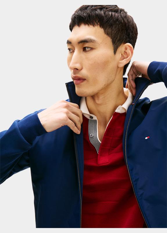 Tommy Hilfiger Vest Blauw ESSENTIAL INTECHNO MIX ZIP TH MW0MW41758/DCC