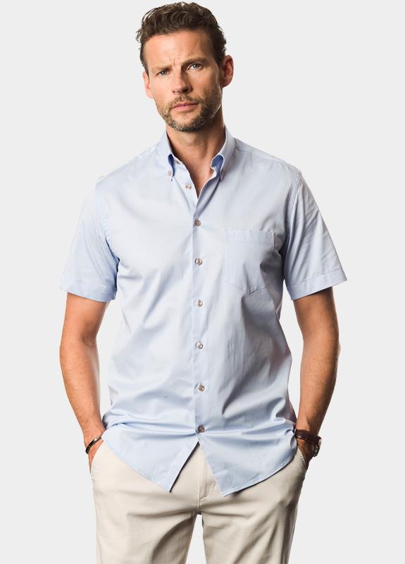 Ledub Business hemd korte mouw Blauw LE24313 MFN0 0143301/130-140-000