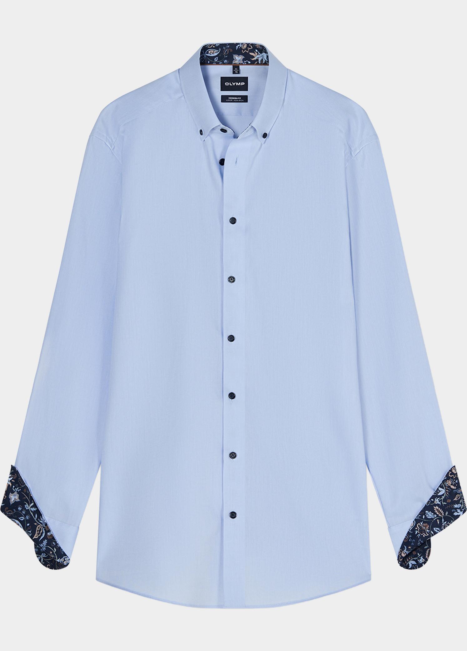 Olymp Zakelijk overhemd heren Blauw Luxor mf D.3174 o.T. 138024/10