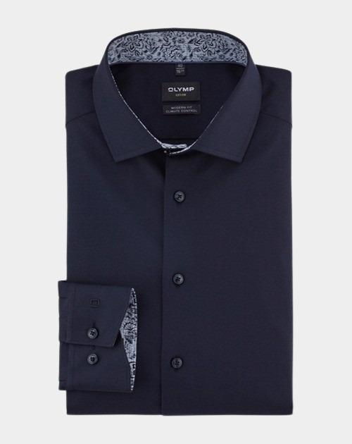 Olymp Business hemd lange mouw Blauw Luxor 24/Seven 132674/18