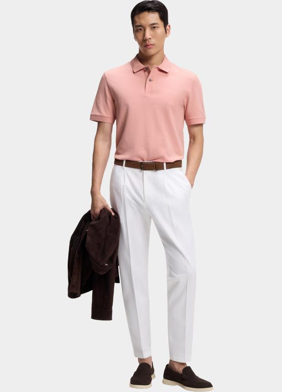 BOSS Black Polo korte mouw Roze Pallas 10278258 01 50553564/686