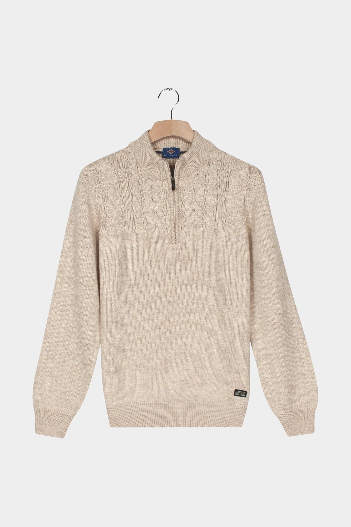 Baileys Half Zip Beige Pullover 1/2 Zip  5gg single 528470/122
