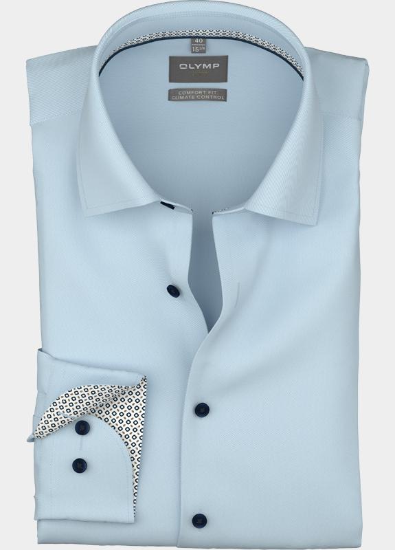 Olymp Zakelijk overhemd heren Blauw Luxor 111614/11