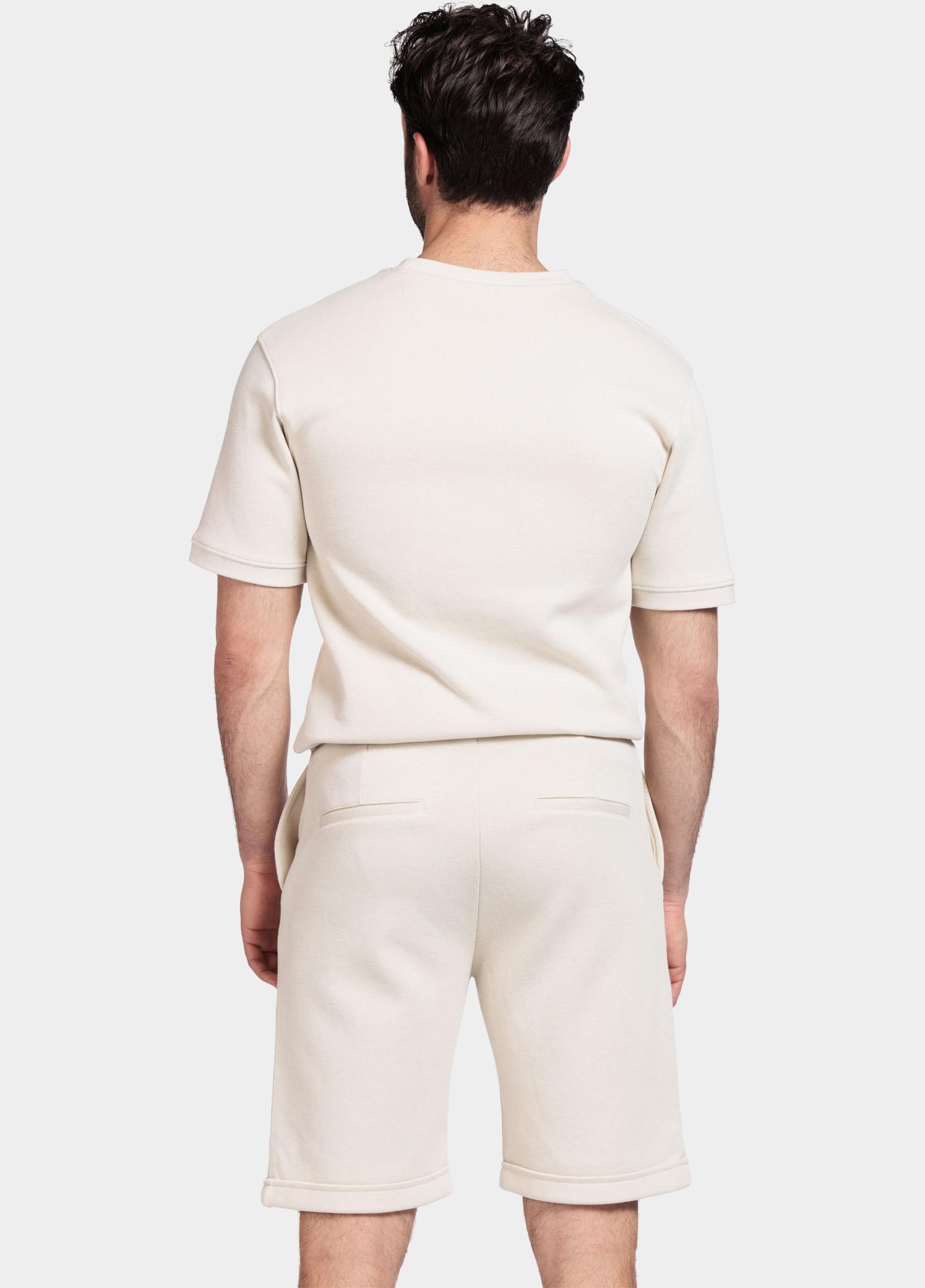 Giordano Korte Broek heren Wit Salina elastic short Double f 511121/81