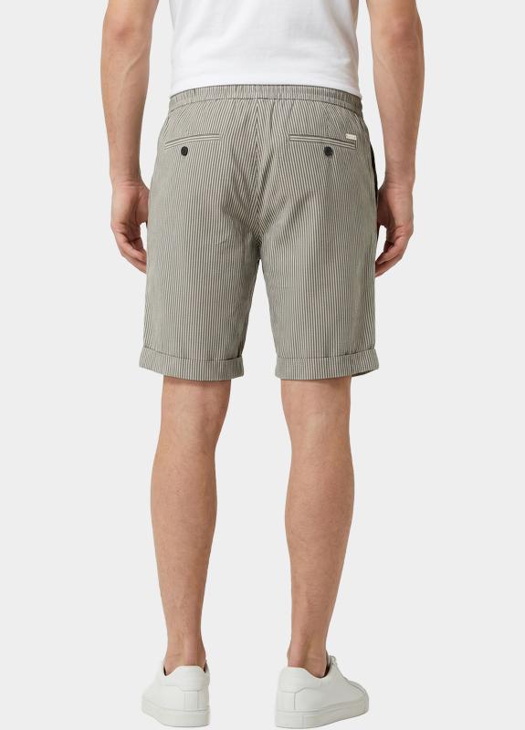 Born With Appetite Korte Broek heren Blauw Everly Striped Chino Short BWA26109EV03/4001