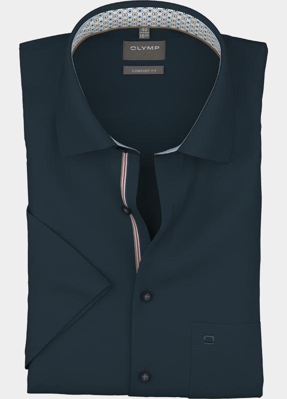 Olymp Zakelijk hemd korte mouw Blauw Luxor 100012/18