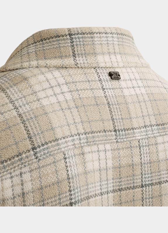Vanguard Casual hemd lange mouw Beige LONG SLEEVE SHIRT Check Coars VSI2602216/9017