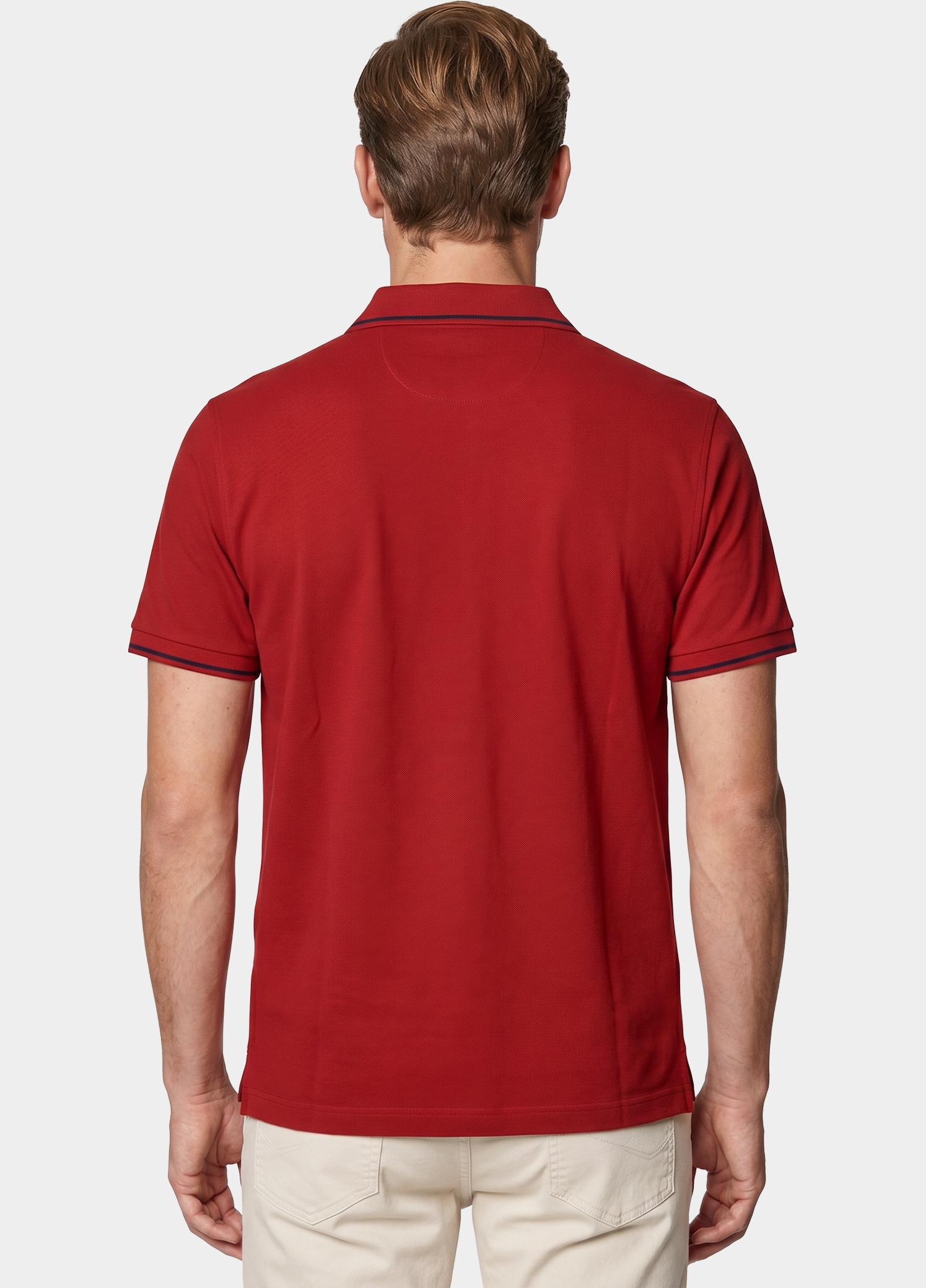 Gant Polo heren Rood Tipped Piqué Polo Shirt 2062034/630