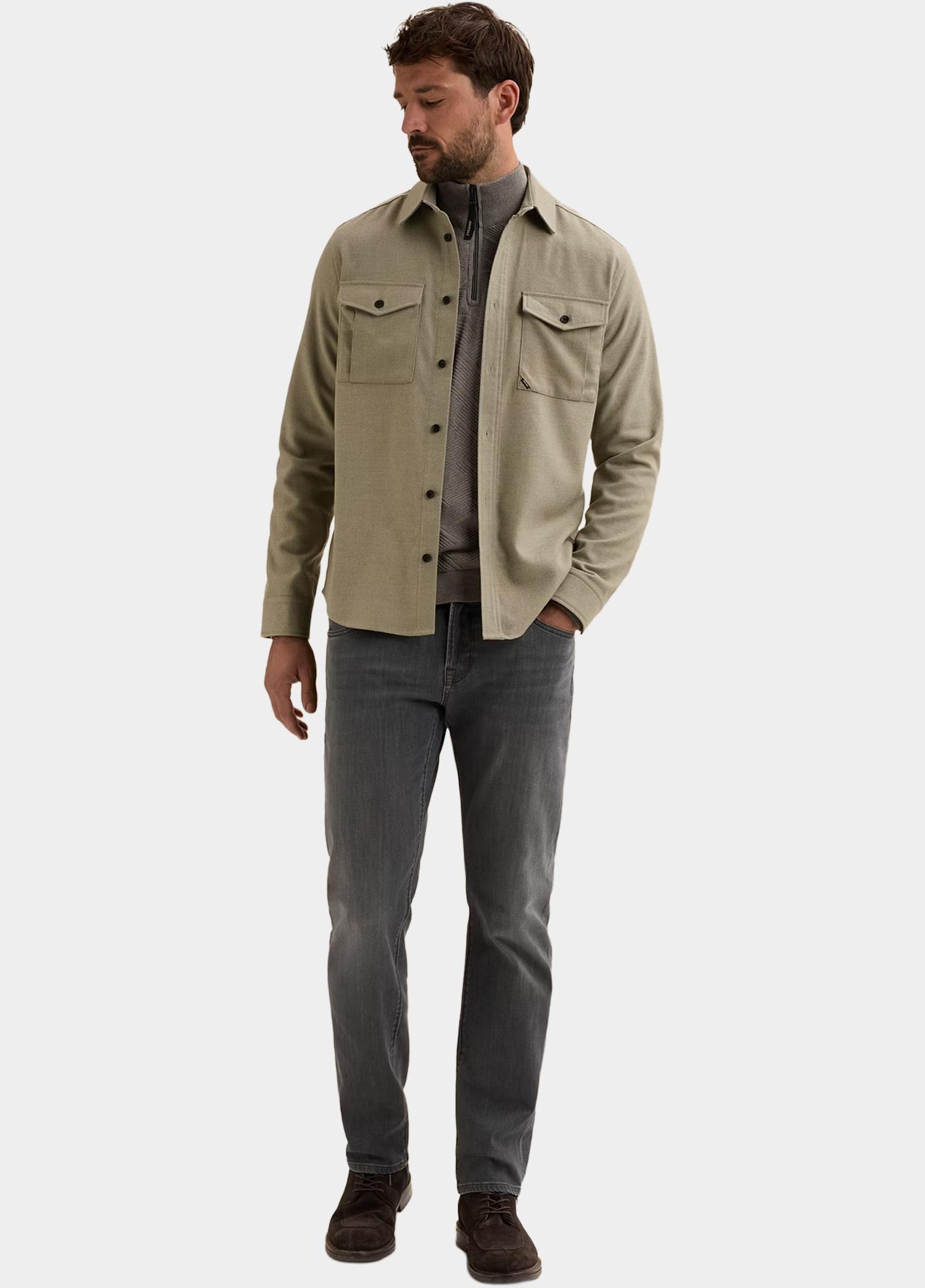 Vanguard Overhemd heren Groen Long sleeve shirt Brushed Mel VSI2608216/6479