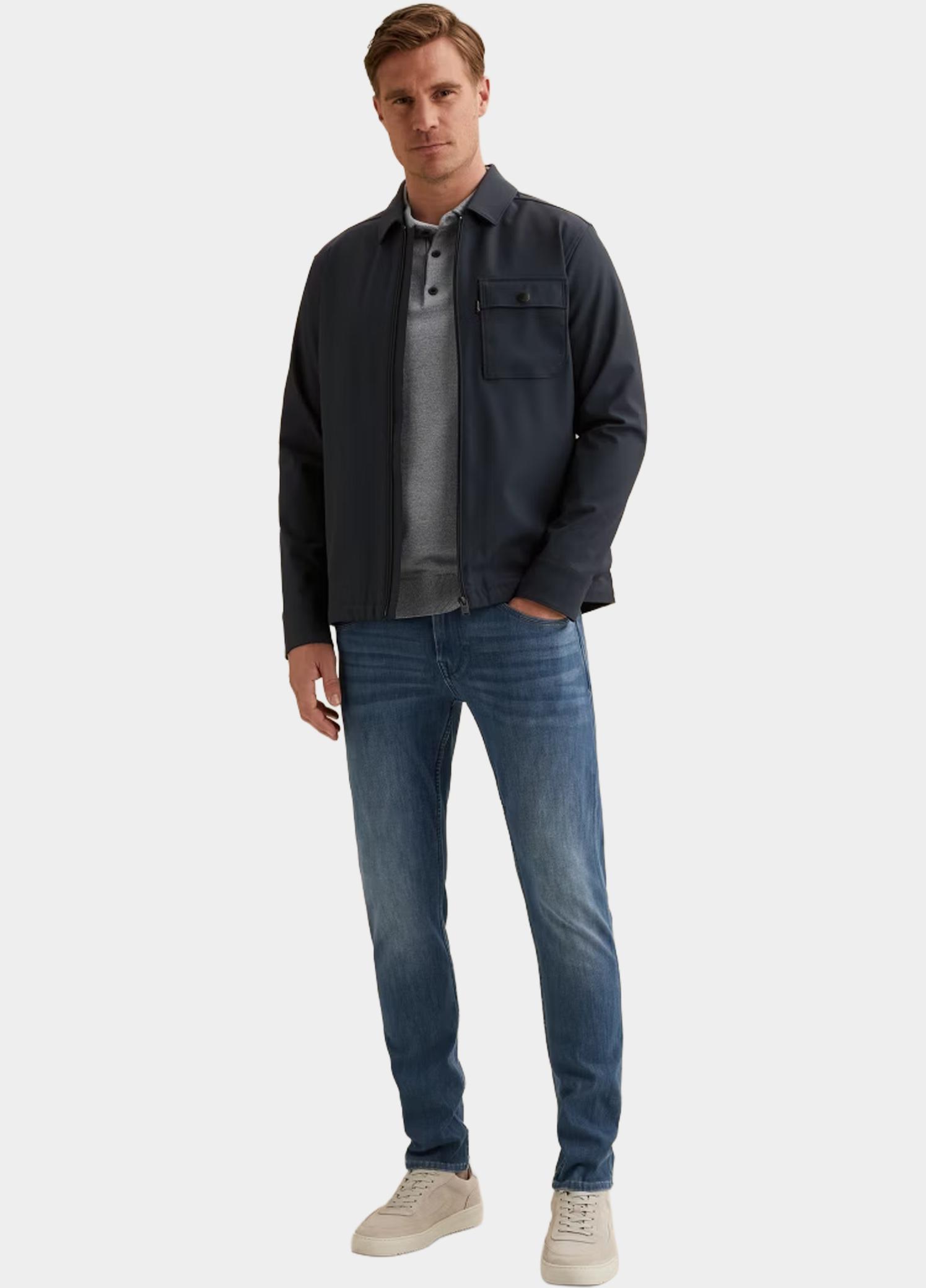 Vanguard Overhemd heren Blauw Long sleeve shirt Bi-stretch VSI2608217/5073
