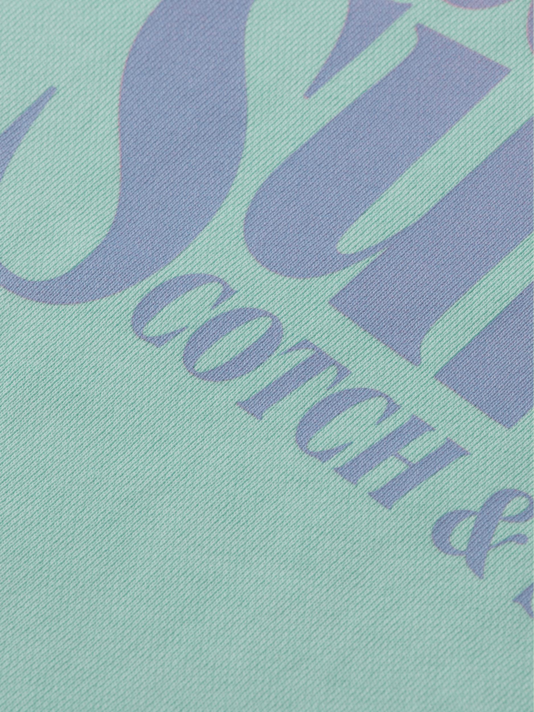 Scotch & Soda Sweater Groen Gament-dyed logo crew sweatshi 169894/5444