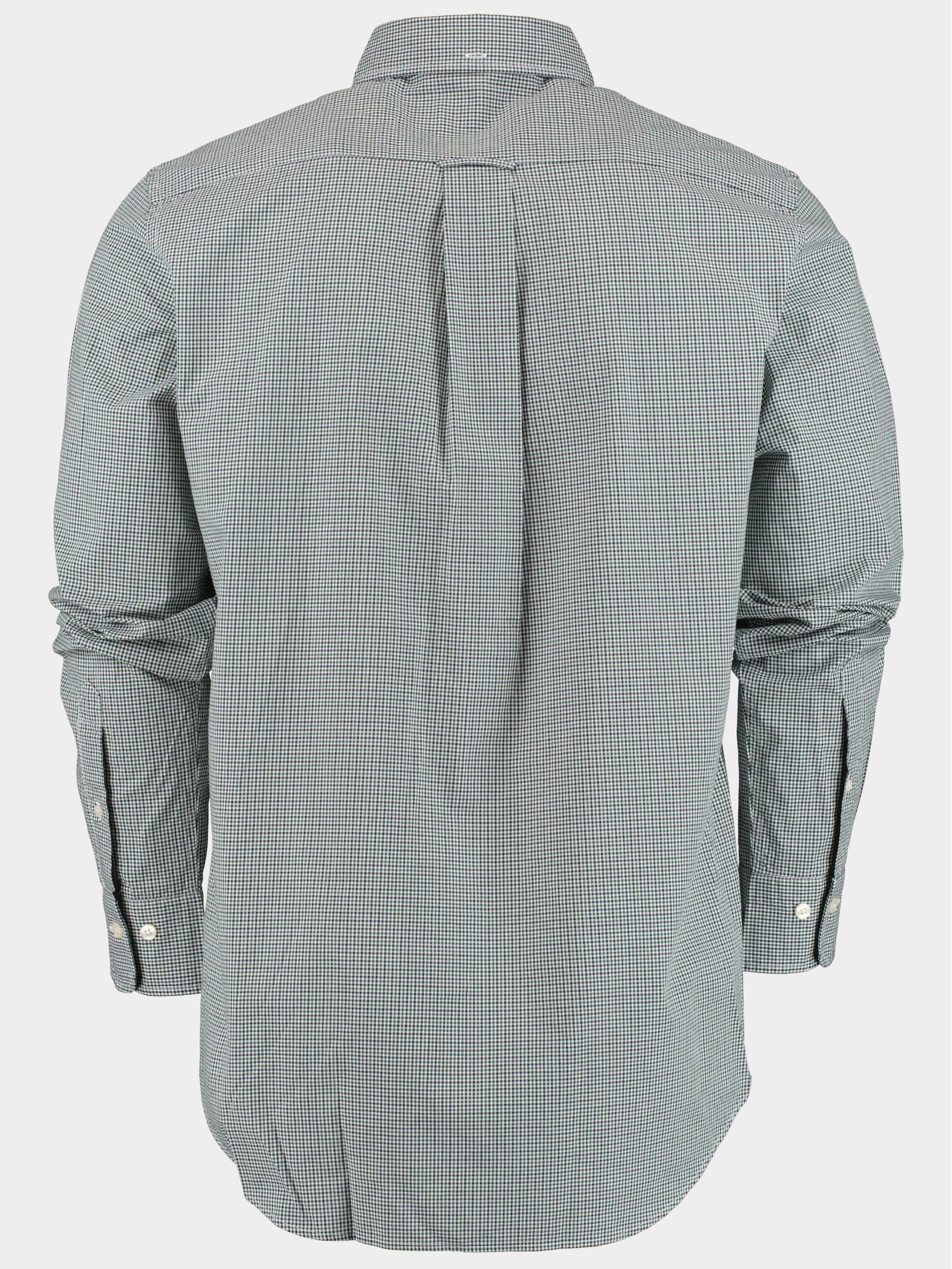 Gant Casual hemd lange mouw Groen Reg Poplin Micro Check Shirt 3230182/338