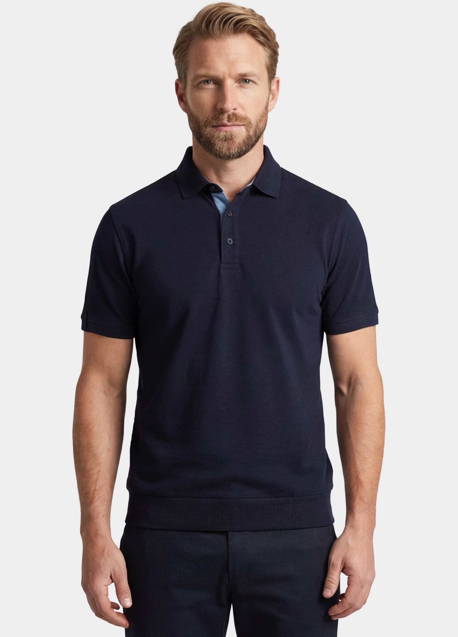 Giordano Polo heren Blauw Bolzano Short Sleeve Blouson 616577/60