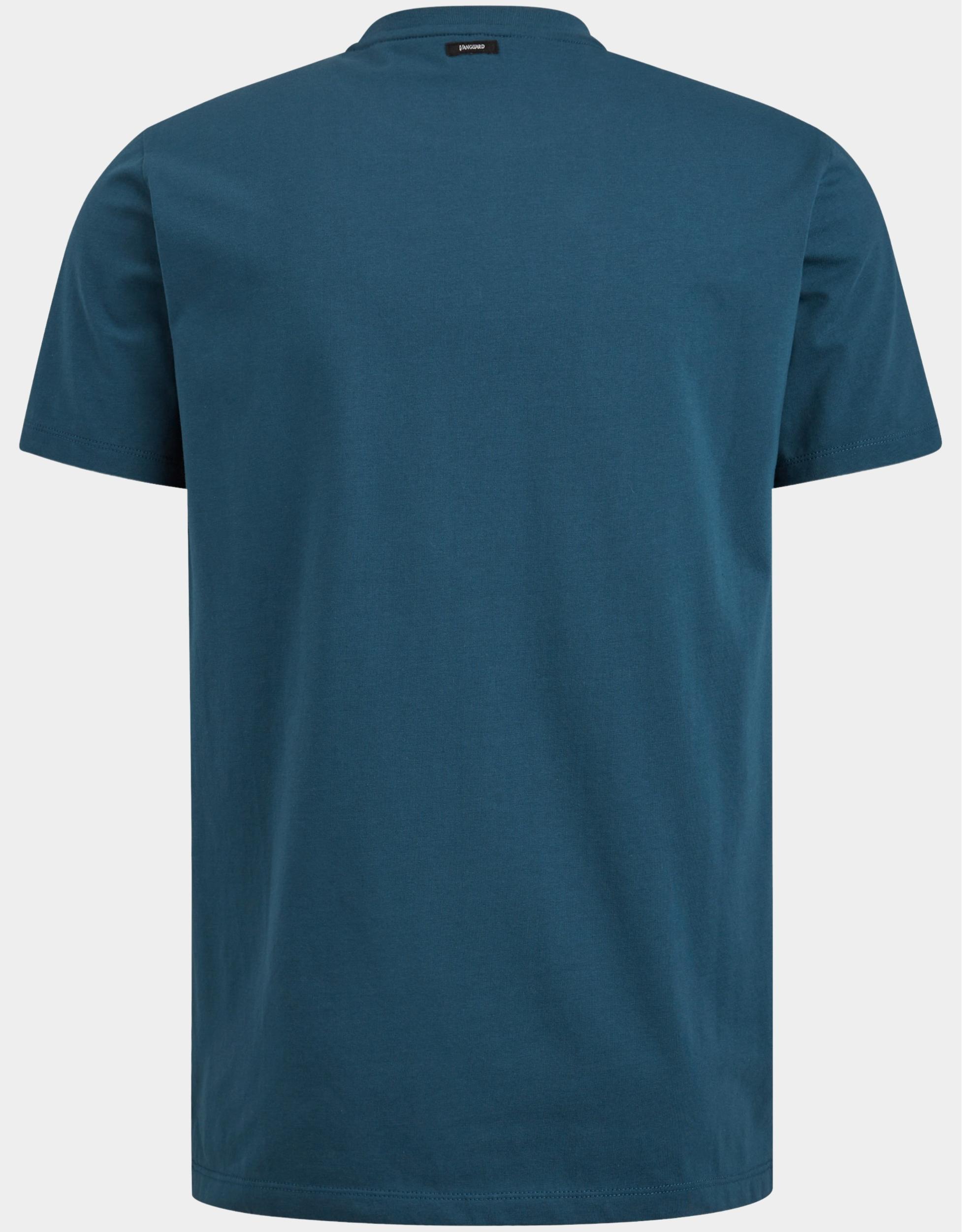 Vanguard T-shirt korte mouw Blauw Crewneck cotton elastan jerse VTSS2305578/5308