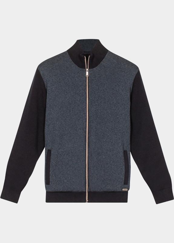 Baileys Vest Blauw Lined Cardigan Zip 522190/60