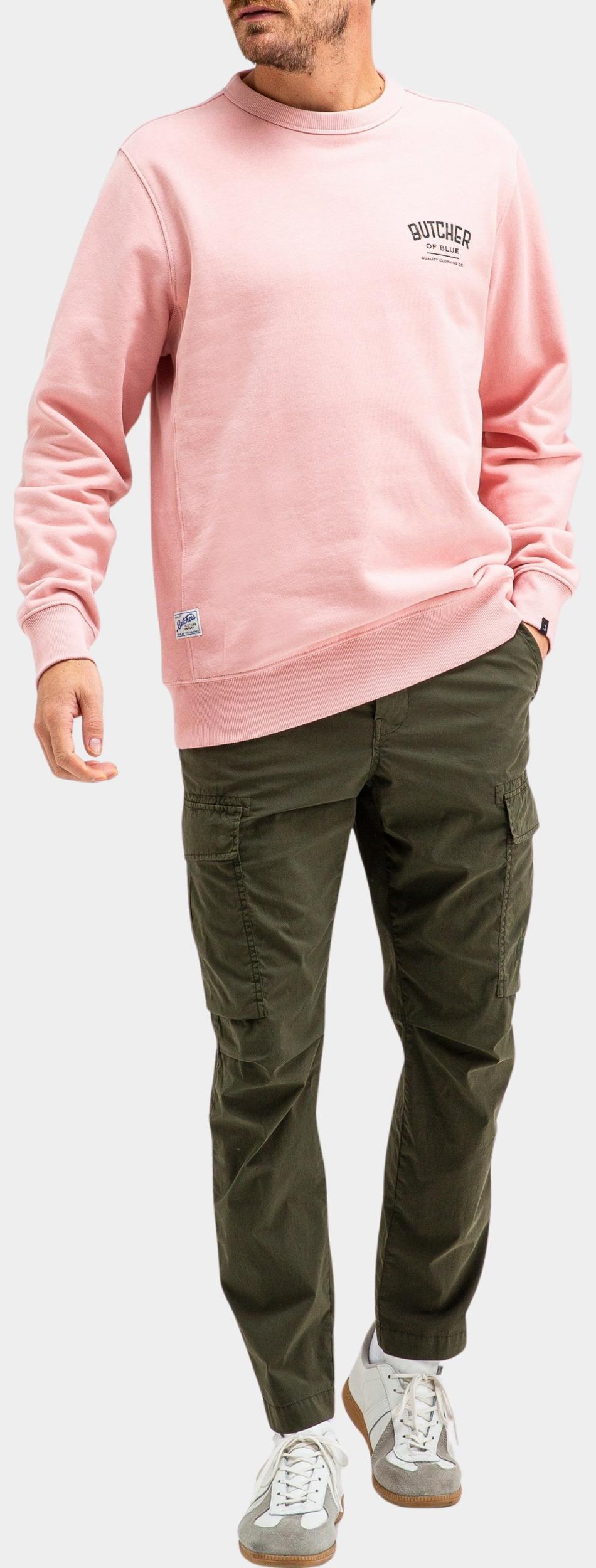 Butcher of Blue Sweater Roze Army College Crew M2513007/515
