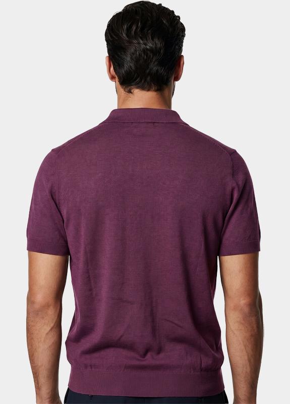 Scotland Blue Polo heren Paars Pince Knitted Polo Ss SPE26106PI08SB/5005