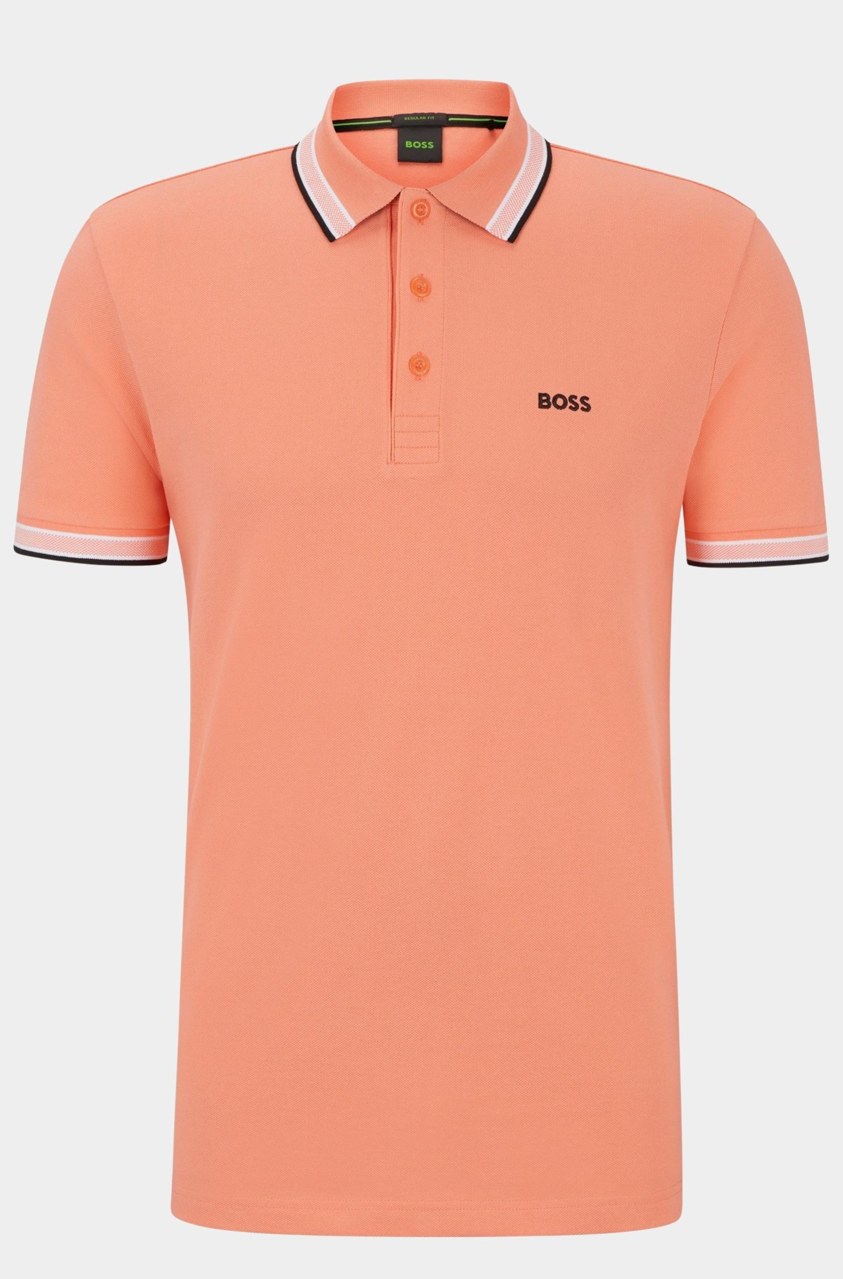 BOSS Green Polo korte mouw Oranje Paddy 10241663 01 50469055/649