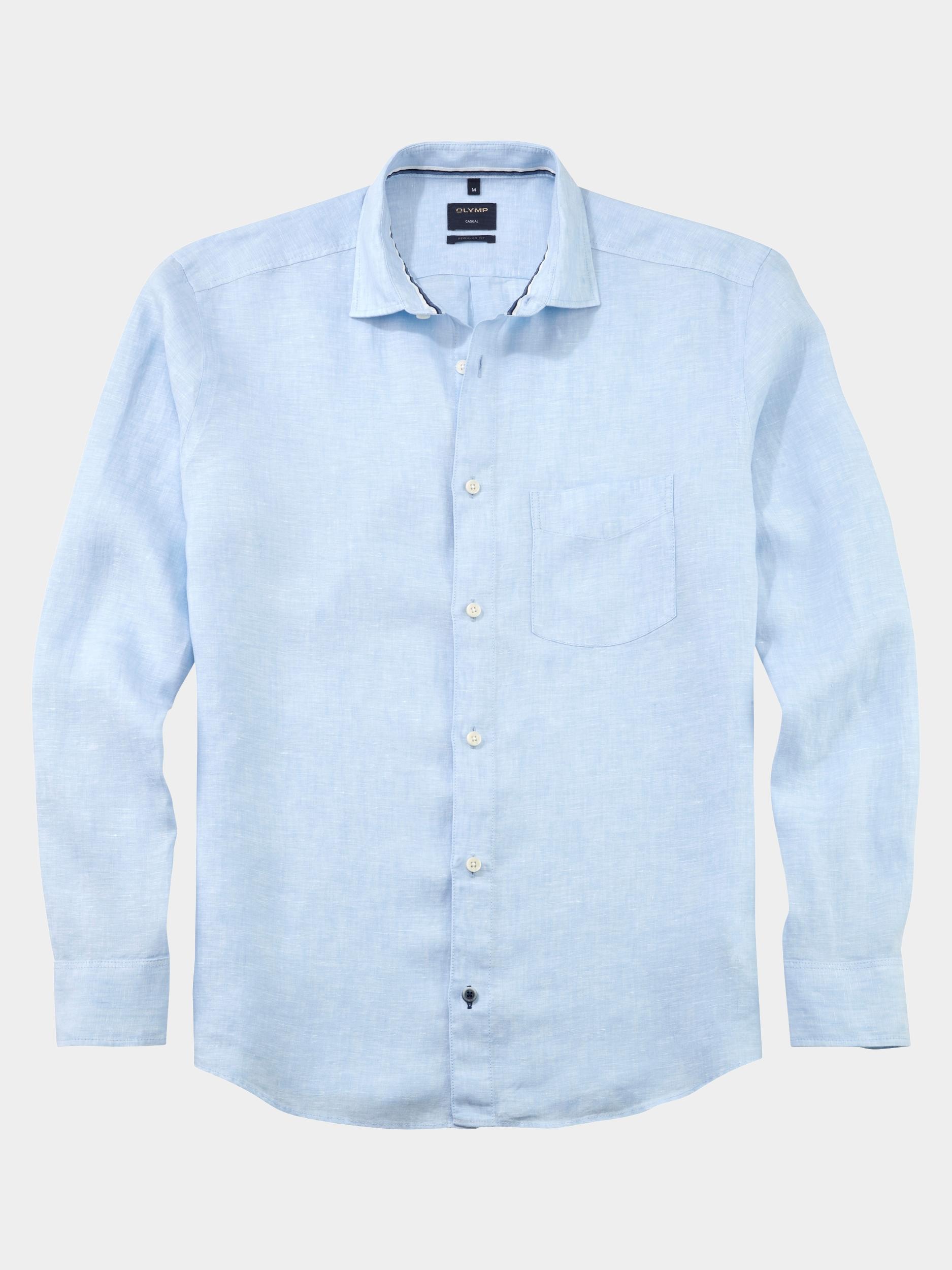 Olymp Casual hemd lange mouw Blauw Casual 407074/10
